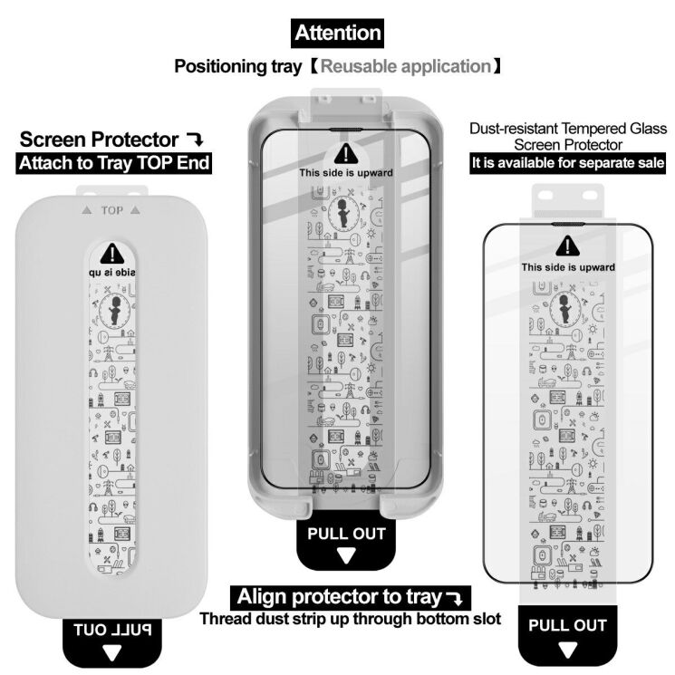 Захисне скло IMAK Easy Install Full GLue для iPhone 14 - Black: фото 10 з 12