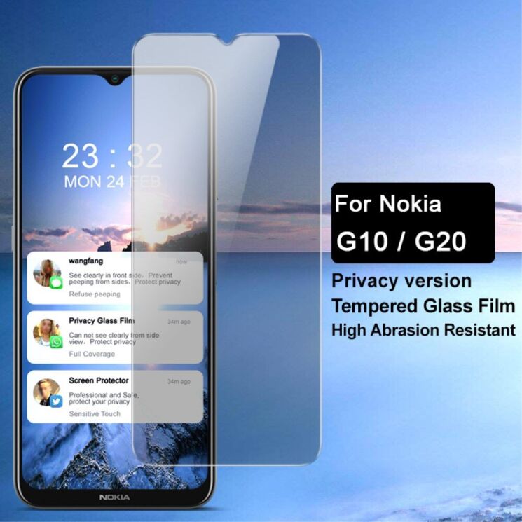 Защитное стекло IMAK Privacy 9H Protect для Nokia G10 / G20: фото 11 из 13
