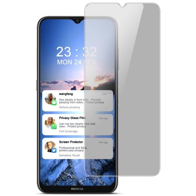 Защитное стекло IMAK Privacy 9H Protect для Nokia G10 / G20: фото 1 из 13