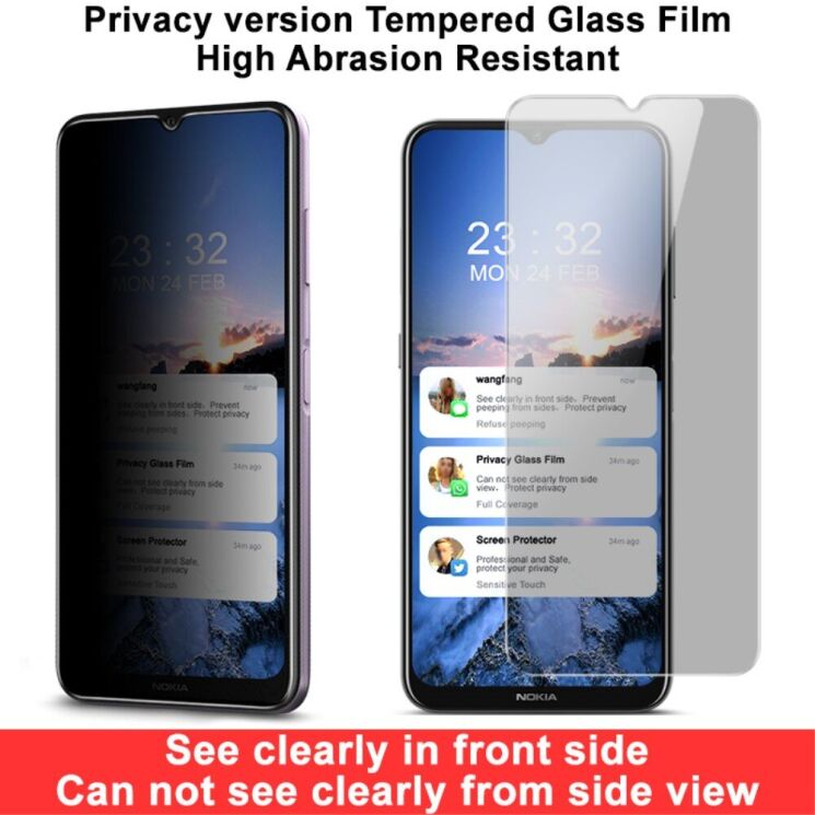Защитное стекло IMAK Privacy 9H Protect для Nokia G10 / G20: фото 12 из 13