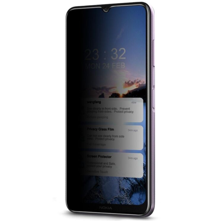 Защитное стекло IMAK Privacy 9H Protect для Nokia G10 / G20: фото 4 из 13