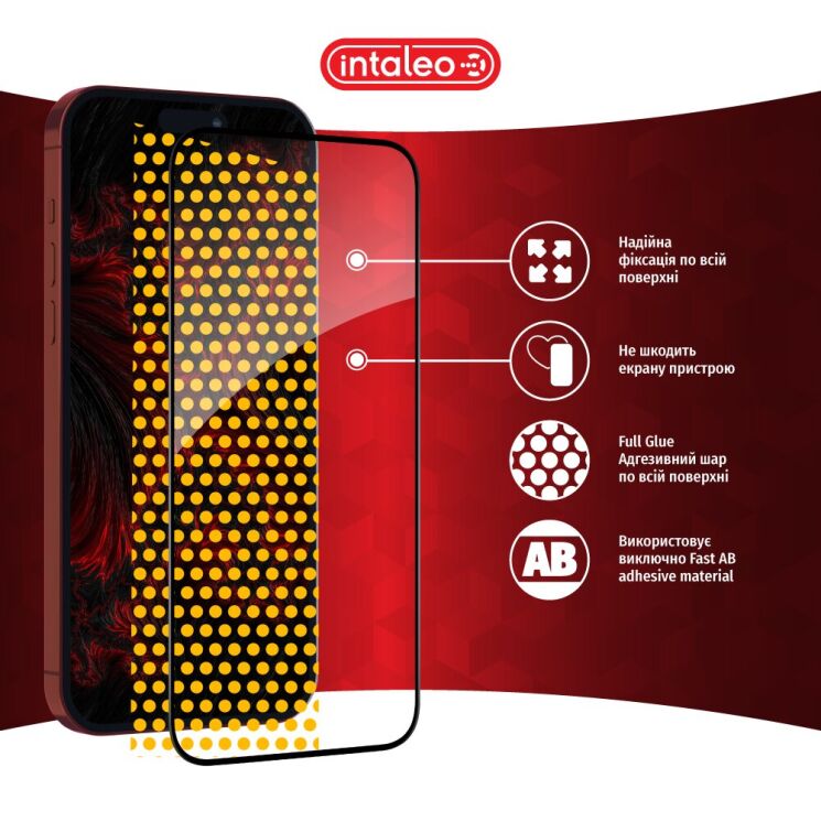 Защитное стекло Intaleo Full Glue для Apple iPhone 15 Pro - Black: фото 8 из 9