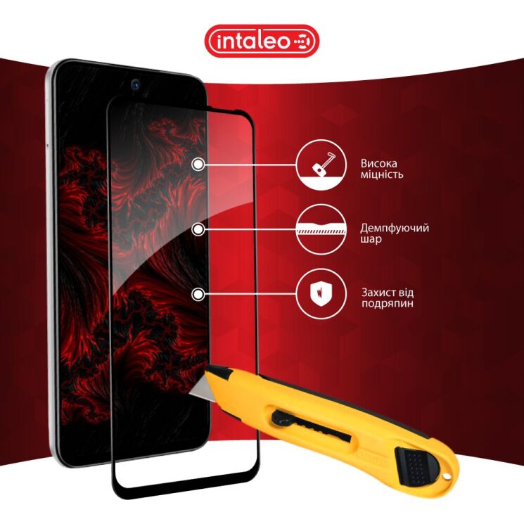 Защитное стекло Intaleo Full Glue для TECNO Spark 30C - Black: фото 6 из 9