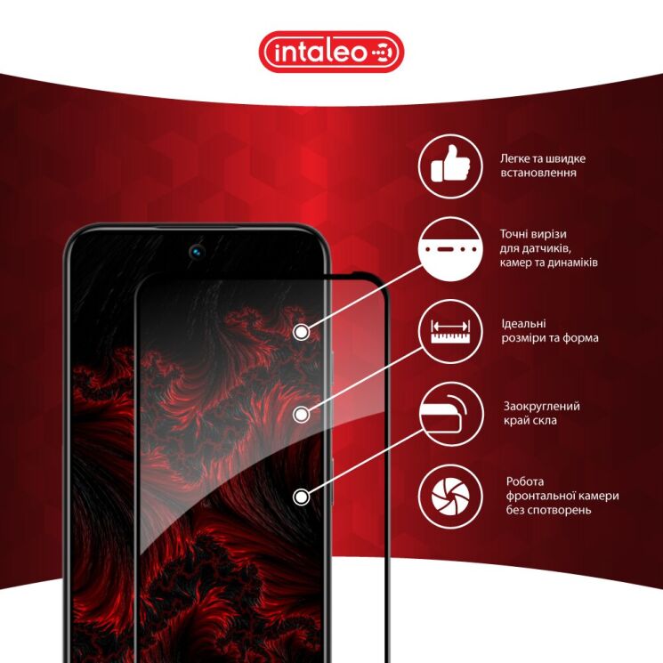 Защитное стекло Intaleo Full Glue для TECNO Spark 30C - Black: фото 4 из 9