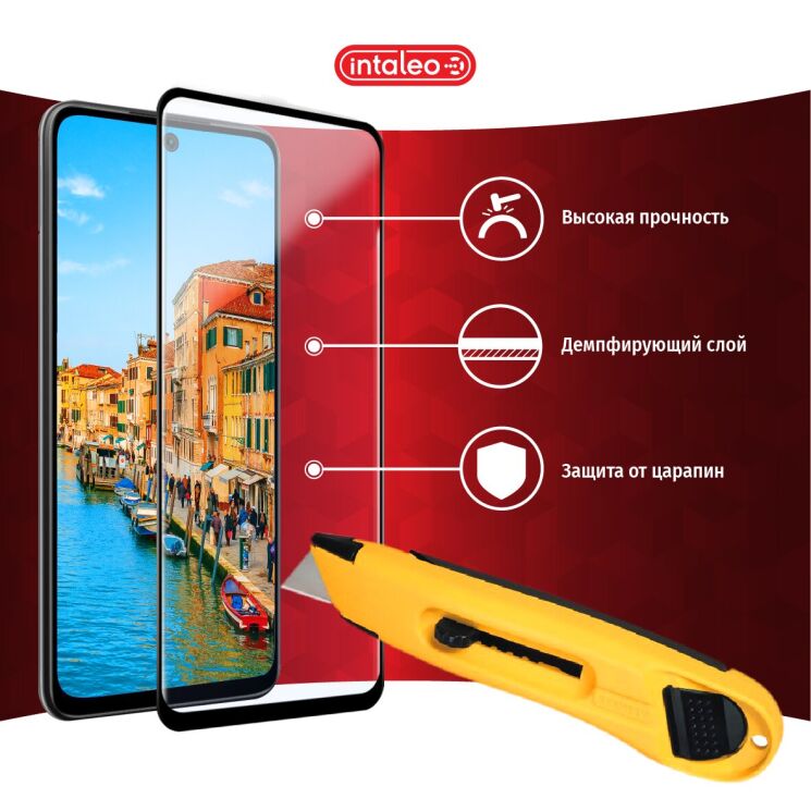 Защитное стекло Intaleo Full Glue для Xiaomi Redmi 10 / 10 (2022) / 10 Prime - Black: фото 5 из 8