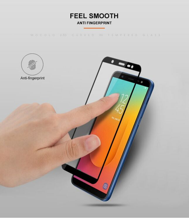 Защитное стекло MOCOLO 3D Silk Print для Samsung Galaxy J8 2018 (J810) - Black: фото 7 из 9