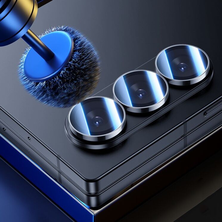 Захисне скло на камеру (3шт) BENKS Gorilla Glass Lens для Samsung Galaxy Fold 6 - Black: фото 5 з 6