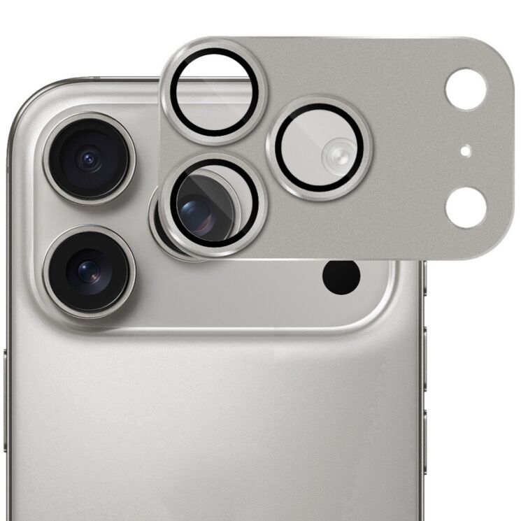 Защитное стекло на камеру ENKAY Camera Style для Apple iPhone 17 Pro Max - Grey: фото 1 из 4