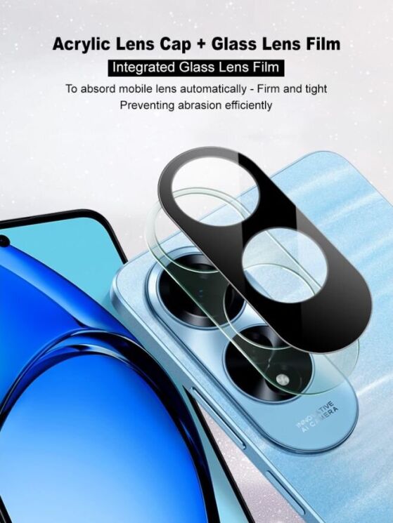 Захисне скло на камеру IMAK Black Glass Lens для OPPO A60 - Black: фото 8 з 11