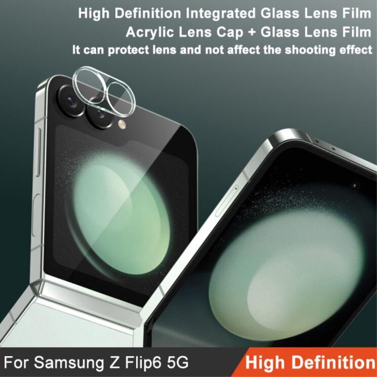 Защитное стекло на камеру IMAK Integrated Lens Protector для Samsung Galaxy Flip 6: фото 4 из 9
