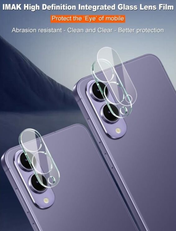 Защитное стекло на камеру IMAK Integrated Lens Protector для Samsung Galaxy S25 Edge (S937): фото 7 из 9