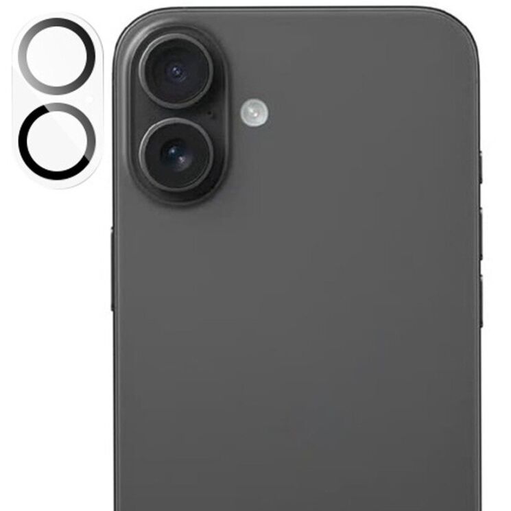Защитное стекло на камеру RURIHAI Black Lens для Apple iPhone 17 - Black: фото 1 из 5