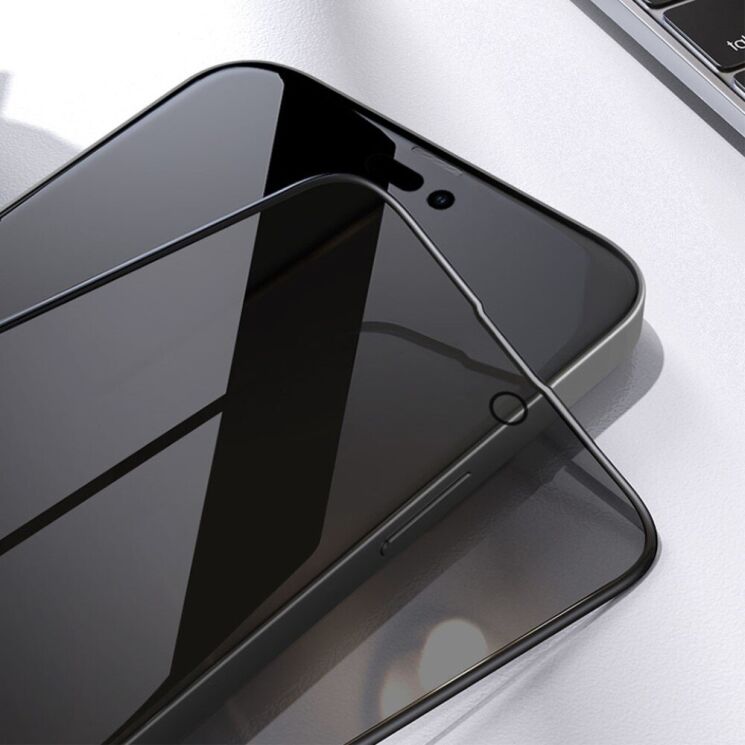 Защитное стекло NILLKIN Anti-Spy для Apple iPhone 15 - Black: фото 16 из 17