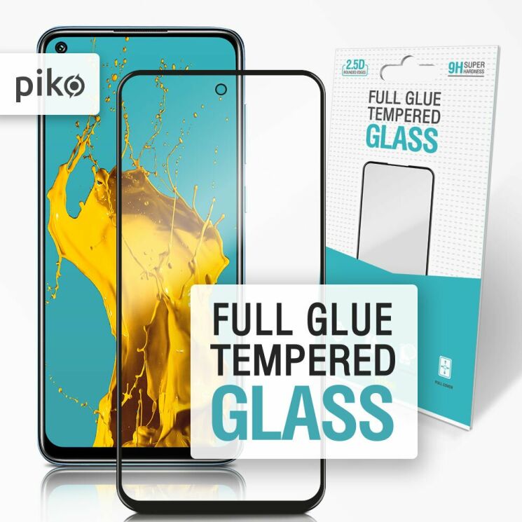 Защитное стекло Piko Full Glue для Xiaomi Redmi Note 9 / Redmi 10X - Black: фото 1 из 4