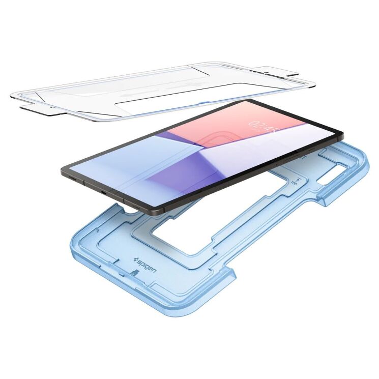 Защитное стекло Spigen (SGP) Screen Protector EZ Fit Glas.tR (FT) для Samsung Galaxy Tab S9 (X710/716): фото 6 из 13
