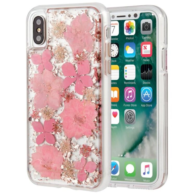 Защитный чехол Case-Mate Karat Petals для Apple iPhone X / iPhone XS - Pink: фото 1 из 8