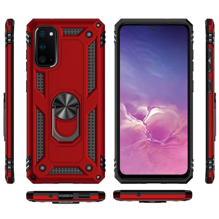 Защитный чехол Deexe Armor Case для Samsung Galaxy S20 (G980) - Black: фото 4 из 10
