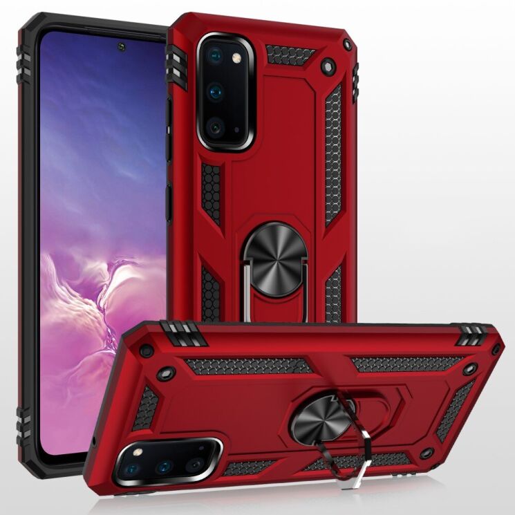 Защитный чехол Deexe Armor Case для Samsung Galaxy S20 (G980) - Black: фото 3 из 10