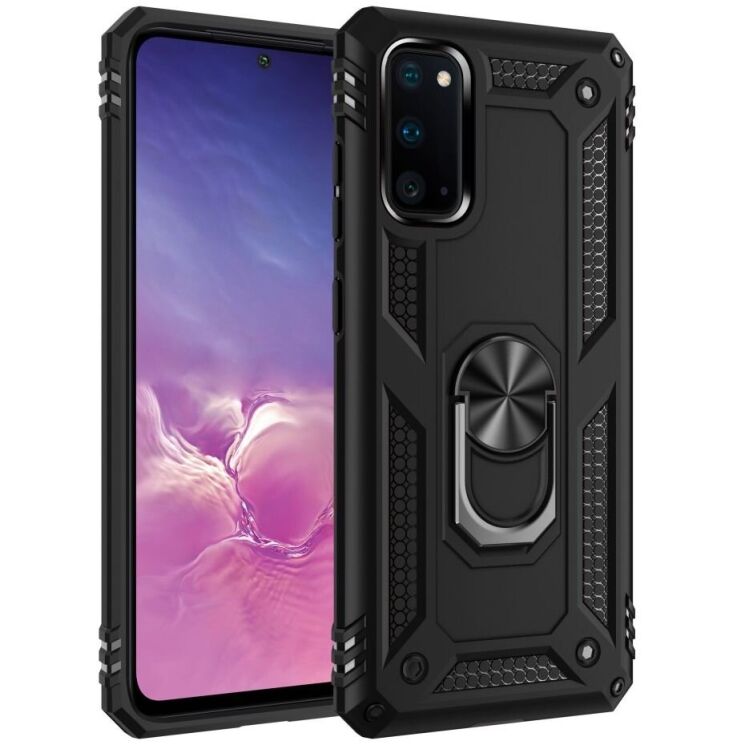 Защитный чехол Deexe Armor Case для Samsung Galaxy S20 (G980) - Black: фото 1 из 10
