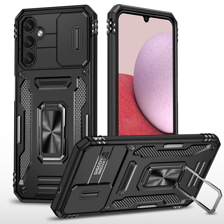 Захисний чохол Deexe Armor Guard для Samsung Galaxy A14 (А145) - Black: фото 1 з 7