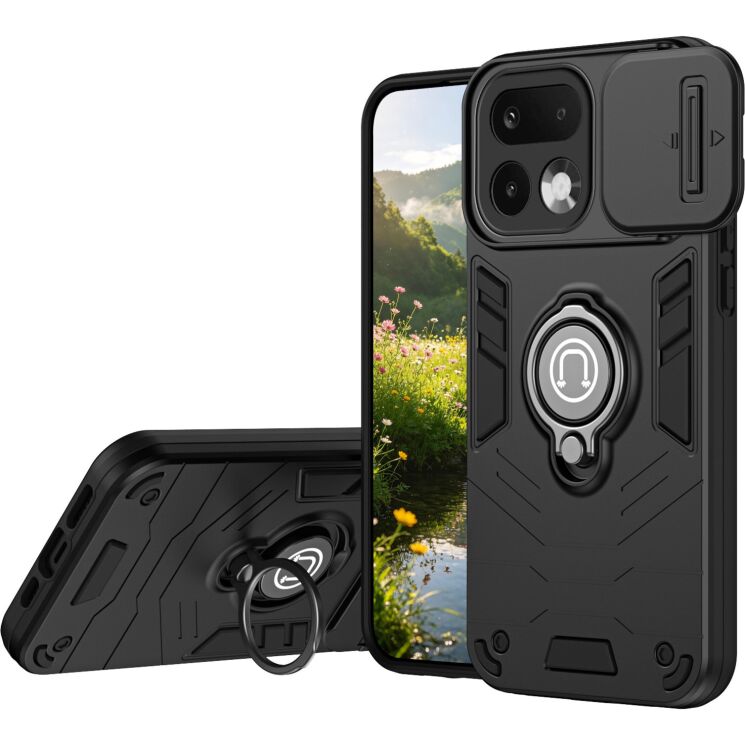 Защитный чехол Deexe Armor MagShield для Realme 16 Pro - Black (428015B) Защитный чехол Deexe Armor MagShield для Realme 16 Pro - Black: фото 1 из 7