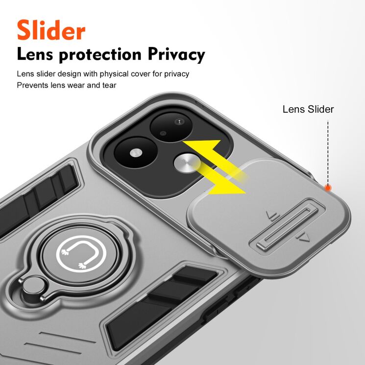 Захисний чохол Deexe Armor MagShield для Xiaomi Redmi Note 17 (4G/5G) - Orange: фото 2 з 7