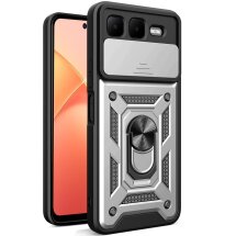 Захисний чохол Deexe Armor Shield для Infinix Smart 10 Plus - Silver: фото 1 з 9