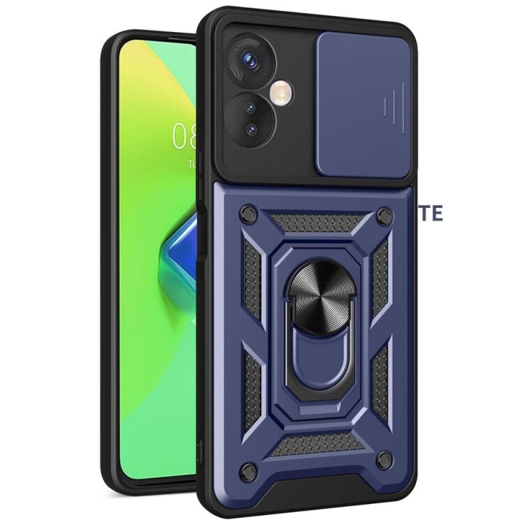 Защитный чехол Deexe Armor Shield для Tecno Spark 9 Pro (KH7n) - Blue: фото 1 из 8