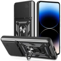 Захисний чохол Deexe Armor Shield для Xiaomi Poco M7 Pro - Black: фото 1 з 6