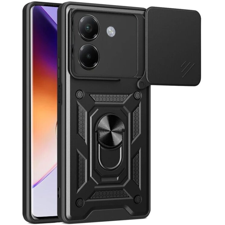 Защитный чехол Deexe Armor Shield для Xiaomi Poco M7 Pro - Black: фото 2 из 6