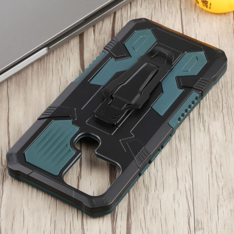 Защитный чехол Deexe Armor Warrior для Infinix Smart 6 (X6511) - Green: фото 4 из 5