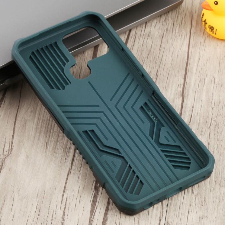 Защитный чехол Deexe Armor Warrior для Infinix Smart 6 (X6511) - Green: фото 3 из 5