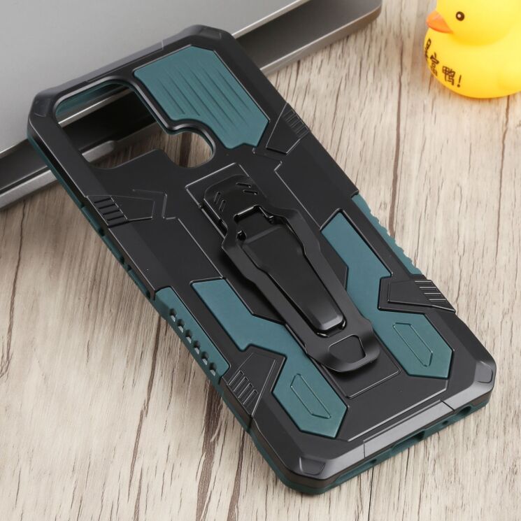 Защитный чехол Deexe Armor Warrior для Infinix Smart 6 (X6511) - Green: фото 2 из 5