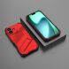 Захисний чохол Deexe Bibercas для Apple iPhone 17 - Red (387230R). Фото 5 з 6