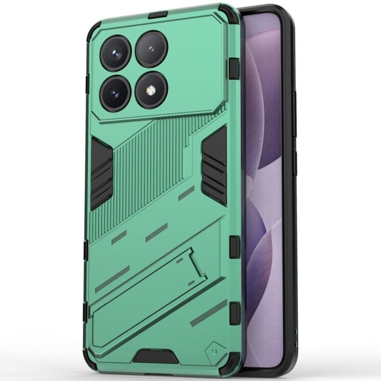 Защитный чехол Deexe Bibercas для Xiaomi Poco F6 Pro - Green: фото 2 из 8