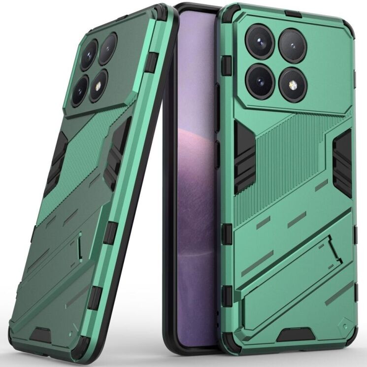 Защитный чехол Deexe Bibercas для Xiaomi Poco F6 Pro - Green: фото 1 из 8