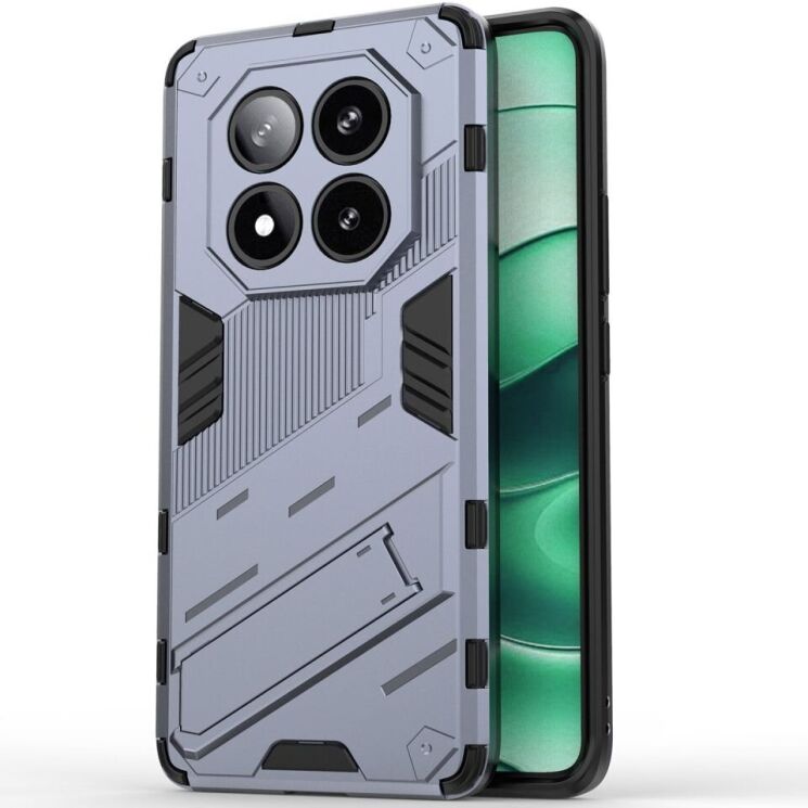 Защитный чехол Deexe Bibercas для Xiaomi Redmi Note 14 Pro 5G - Dark Blue: фото 1 из 6