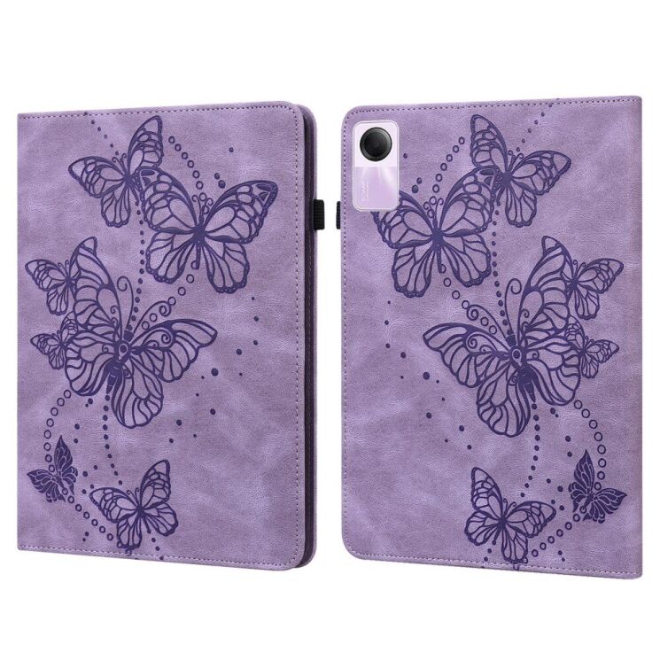Защитный чехол Deexe Butterfly для Xiaomi Redmi Pad SE - Purple: фото 1 из 9