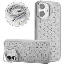 Защитный чехол Deexe CasePro with MagSafe для Apple iPhone 16 - Grey: фото 1 из 5