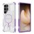 Захисний чохол Deexe Clear Bibercas для Samsung Galaxy S25 Ultra (S938) - Purple: фото 1 з 7