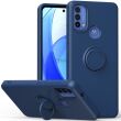 Защитный чехол Deexe Color Shell для Motorola Moto E40 - Sapphire (302500L)