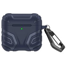 Захисний чохол Deexe Cosmic Shield Apple для AirPods 4 - Dark Blue: фото 1 з 8