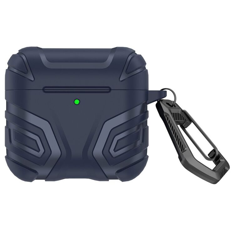 Захисний чохол Deexe Cosmic Shield Apple для AirPods 4 - Dark Blue: фото 1 з 8