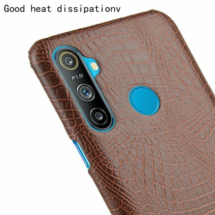 Защитный чехол Deexe Croco Style для Realme C3 - Brown: фото 5 из 5