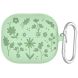 Захисний чохол Deexe Flower Pattern для Samsung Galaxy Buds 3 / Buds 3 Pro - Matcha Green (360902M). Фото 1 з 7