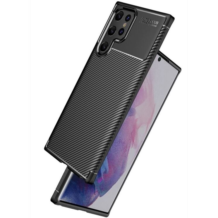 Защитный чехол Deexe Fusion для Samsung Galaxy S22 Ultra (S908) - Black: фото 3 из 14