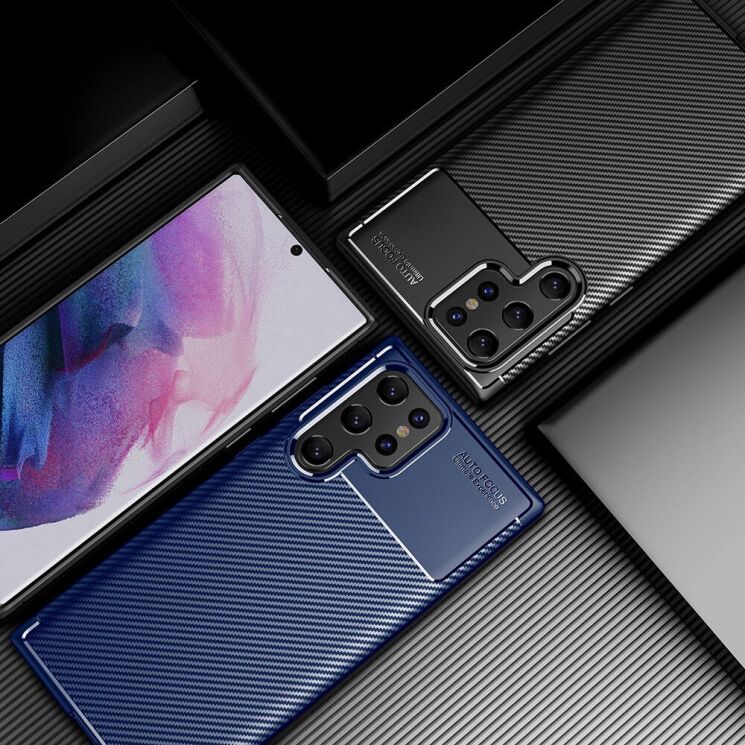 Защитный чехол Deexe Fusion для Samsung Galaxy S22 Ultra (S908) - Black: фото 10 из 14