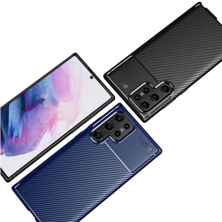 Защитный чехол Deexe Fusion для Samsung Galaxy S22 Ultra (S908) - Black: фото 7 из 14