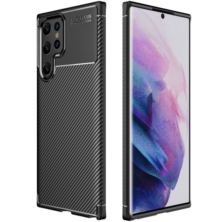 Защитный чехол Deexe Fusion для Samsung Galaxy S22 Ultra (S908) - Black: фото 1 из 14