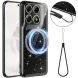 Защитный чехол Deexe Glitter Case with MagSafe для Motorola Edge 70 Pro - Black (412025B). Фото 1 из 7
